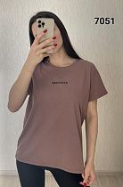 Футболка Fsn 7051 brown - делук