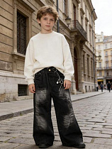 Джинсы Yalisi 7712-1 black - делук