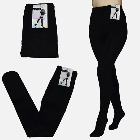 Колготы Alia 1840 black мех - делук