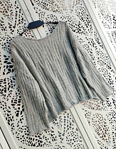 Свитер Lora LR952 grey - делук