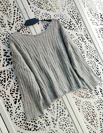 Свитер Lora LR952 grey - делук