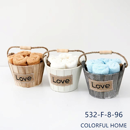 Набір серветок у подарунковій корзинці 532-8-F-24 - делук