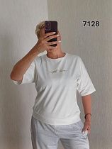 Футболка Fsn 7128 white - делук