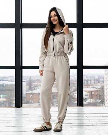 Костюм Спорт Azna ТРІЙКА6 beige - делук
