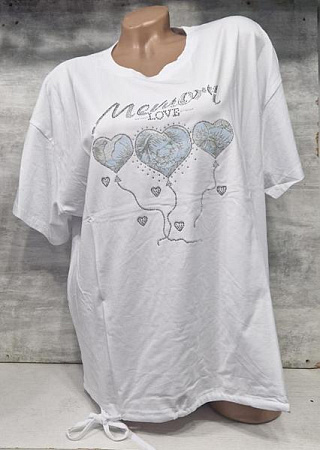 Футболка Julia JL1110 white - делук