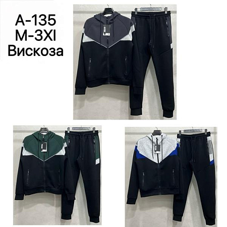 Костюм Спорт Tran A135 black-green - делук