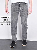 Джинсы God Baron H8046 grey - делук