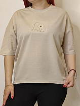 Футболка Kosta A105 beige - делук