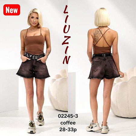 Шорты Vidlyry 02245-3 coffee - делук