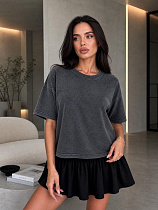 Футболка New Season FV030 d.grey - делук