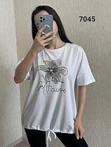 Футболка Fsn 7045 white - делук