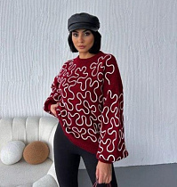 Свитер Lora LR709 wine - делук