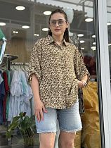 Рубашка Jjf 8807-4 beige - делук