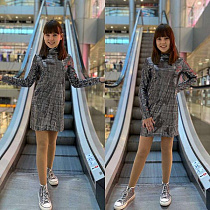 Платье Karolina KR415 grey - делук