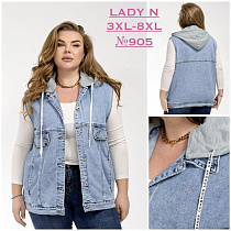 Жилетка Jeans Club 905 l.blue - делук