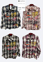 Рубашка Base ZY735-1 peach - делук