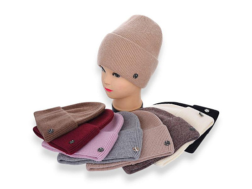 Шапка Angelica Кашемір 001-10 mix - делук