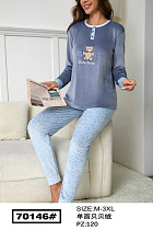 Пижама Estima 70146 grey - делук