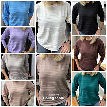 Свитер Elena&Vika 25522 l.blue - делук