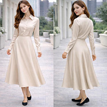 Юбка Karolina KR501 beige - делук