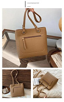 Сумка Fashion Bag K0125-3 nude - делук