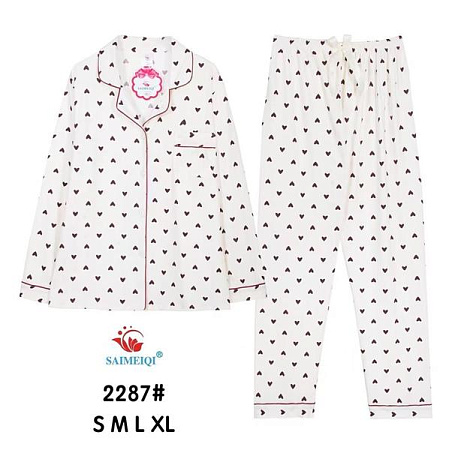 Пижама Estima 2287 white - делук