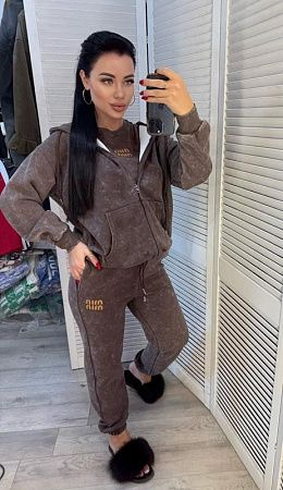 Костюм Спорт Dgmd 25518 brown - делук