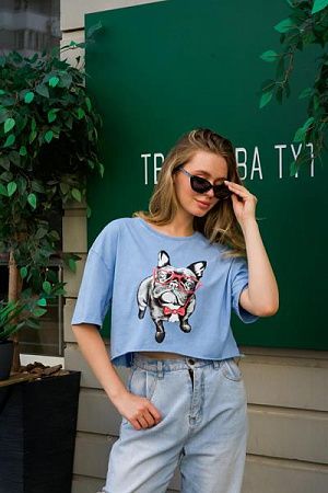Топ Little Secret TR0018 l.blue - делук