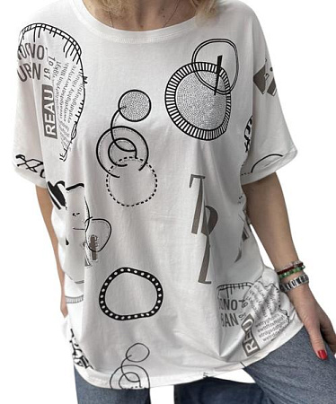 Футболка Levisha 26014 white - делук