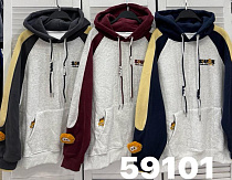 Худи Comod 59101 grey-navy - делук