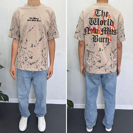 Футболка I8Denim 90562 beige - делук