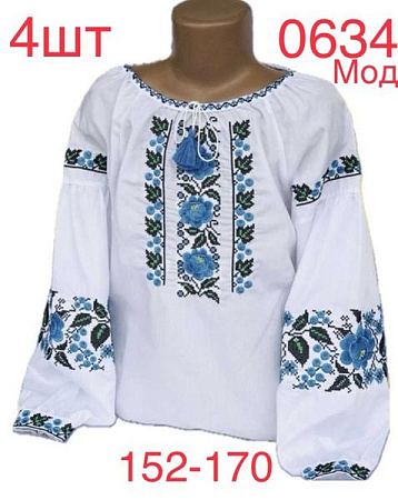 Вышиванка Надийка ND869-0634 white - делук