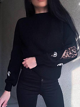 Свитер Kosta 7176 black - делук