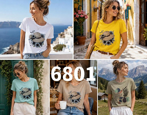 Футболка Gertie 6801 white - делук