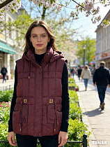 Жилетка Jacket M612 wine - делук