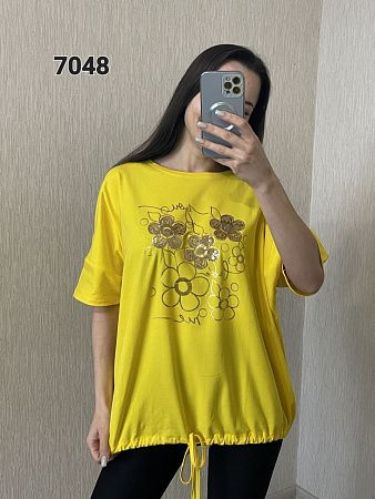 Футболка Fsn 7048 yellow - делук