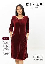 Халат Sss Annet DO-D4163 wine - делук