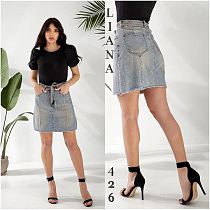 Юбка Liana Denim 426 l.blue - делук