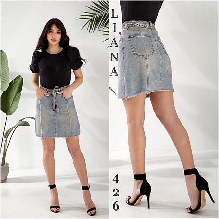 Юбка Liana Denim 426 l.blue - делук