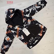 Куртка 2253 black-orangee