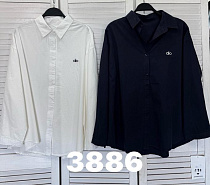 Рубашка Divo 3886 black - делук