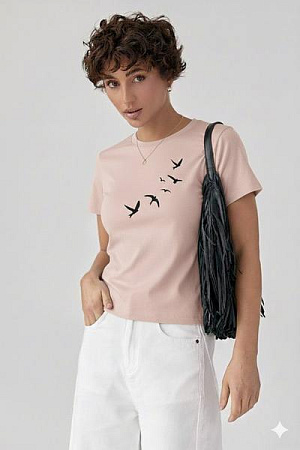 Футболка Iraopt IR143 beige - делук