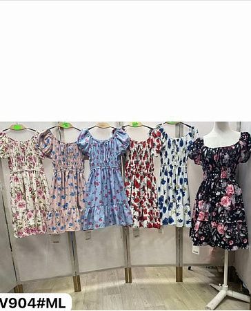 Платье Dorimodes V904 white-l.pink - делук