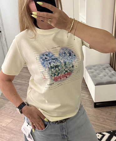 Футболка Lora LR1154 l.yellow - делук