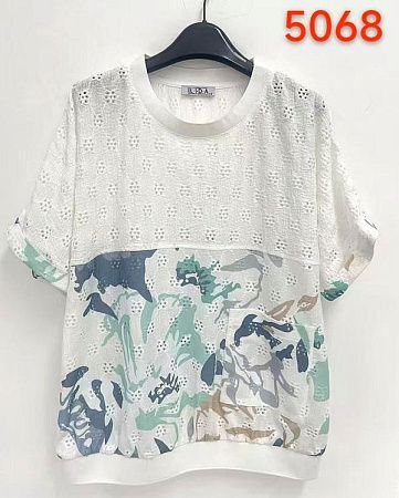 Футболка Lida 5068 white - делук