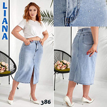 Юбка Liana Denim 386 l.blue - делук