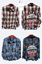 Рубашка Base 735-1 pink - делук