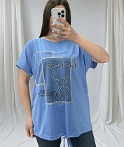 Футболка Elena&Vika 25314 l.blue Футболка Elena&Vika 25314 l.blue - делук
