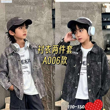 Рубашка Sunnytot A006 black - делук