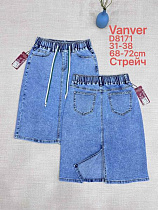 Юбка Vanver D8171 l.blue - делук